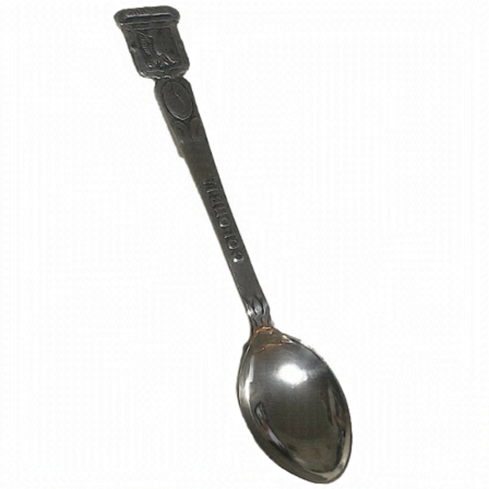 VTG 900 Silver Columbia Mini Souvenir Collectible Spoon Coffee Bean Eagle 4”